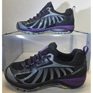 Merrell Women's Siren Edge 3 Black/Acai Waterproof Hiking Sneakers Size 6.5
